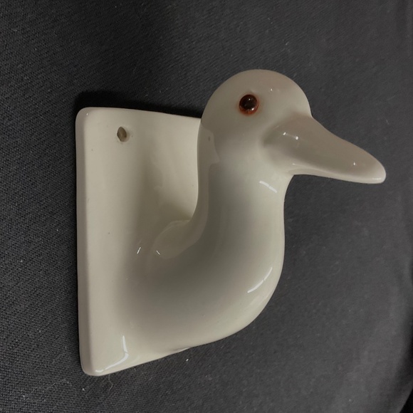 Ceramic Wall Hook  Duck Head  Japan - Picture 1 of 2